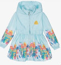 RAZA CART ARTICLE # 5507 Girls Blue Tropical Island Lightweight Coat